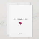 バレおもしろいンタイン・デイ・カードのご機嫌 シーズンカード (裏面)