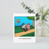 バレおもしろいンタイン·ユーモアはがき シーズンポストカード (スタンド正面)