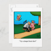 バレおもしろいンタイン·ユーモアはがき シーズンポストカード (正面/裏面)