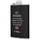 バレおもしろいンティネス日詩ボーイフレンドパーソナライズされた フラスク (左)