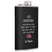 バレおもしろいンティネス日詩ボーイフレンドパーソナライズされた フラスク (右)