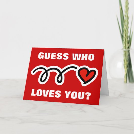 バレおもしろいンティーンズデイカード | 誰が君を愛してる？ シーズンカード (正面)