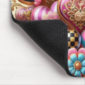 バレかわいらしンカラフル・デイハート マウスパッド (コーナー)