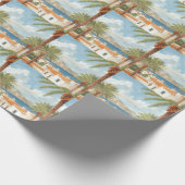 バレアリック諸島 ヴィンテージ フランス 旅行 ラッピングペーパー (角)