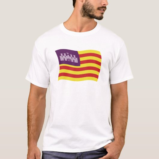 バレアレス諸島の旗のTシャツ Tシャツ (正面)