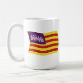 バレアレス諸島の旗マグカップ コーヒーマグカップ (左)