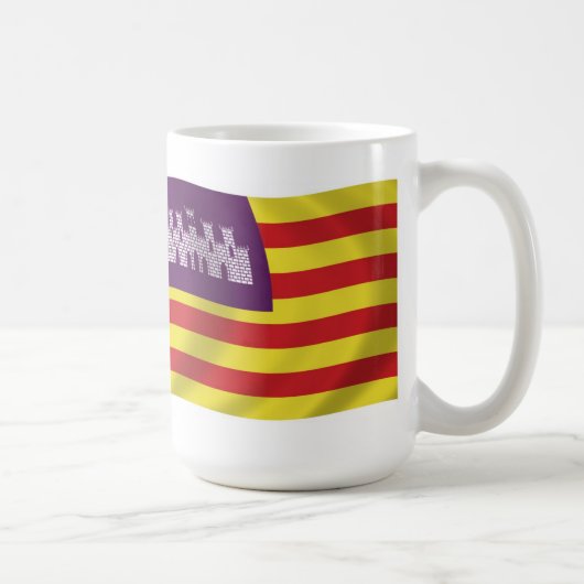 バレアレス諸島の旗マグカップ コーヒーマグカップ (右)
