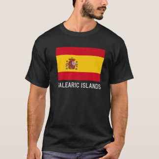 バレアレス諸島スペイン国旗エスクード・バンデラ Tシャツ