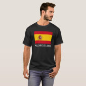 バレアレス諸島スペイン国旗エスクード・バンデラ Tシャツ (正面フル)