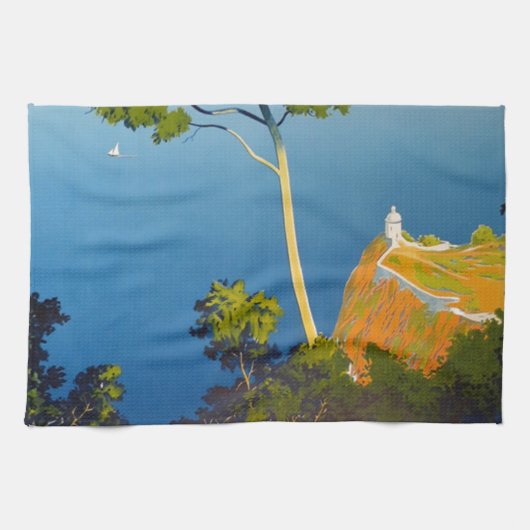 バレアレス諸島ヴィンテージフランスの旅行 キッチンタオル (横)