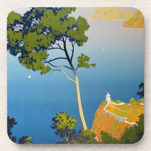 バレアレス諸島ヴィンテージフランスの旅行 コースター (正面)