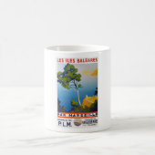 バレアレス諸島ヴィンテージフランスの旅行 コーヒーマグカップ (中央)