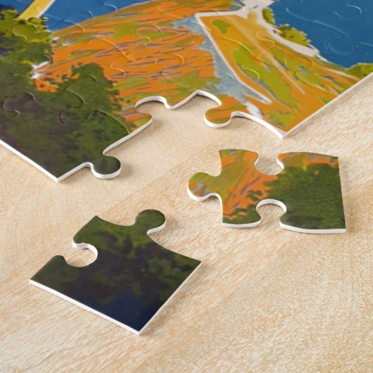 バレアレス諸島ヴィンテージフランスの旅行 ジグソーパズル (側面)