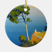 バレアレス諸島ヴィンテージフランスの旅行 セラミックオーナメント (正面)