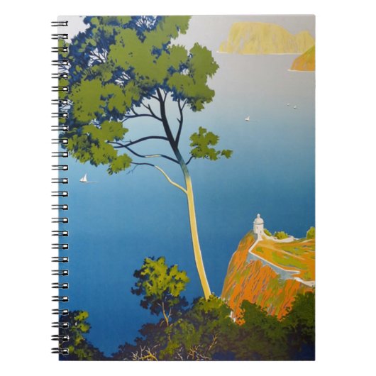 バレアレス諸島ヴィンテージフランスの旅行 ノートブック (正面)