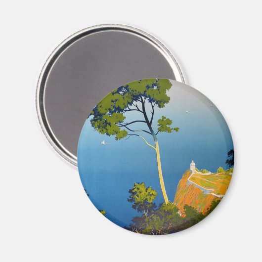 バレアレス諸島ヴィンテージフランスの旅行 マグネット (正面/裏面)