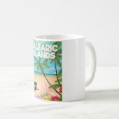バレアレス諸島 ビーチ 旅行 ポスター コーヒーマグカップ (正面右)