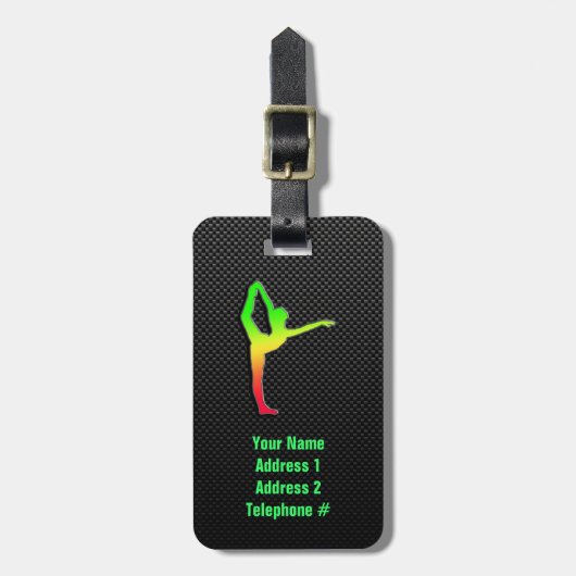 バレエお洒落ー ラゲッジタグ (正面縦)