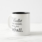 バレエがマグが(カスタマイズ可能な) ツートーンマグカップ (正面左)