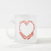 バレエが好き フロストグラスマグカップ (左)