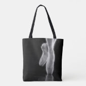 バレエつま先シューズポインテシューズパーソナライズされた トートバッグ (裏面)