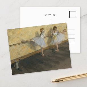 バレエで練習するダンサー   Edgar Degas ポストカード