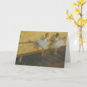 バレエで踊るダンサー – Edgar Degas カード (黄色い花)