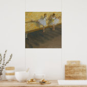 バレエで踊るダンサー – Edgar Degas ポスター (キッチン)