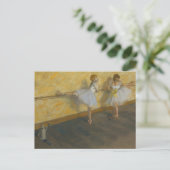バレエで踊るダンサー – Edgar Degas ポストカード (スタンド正面)