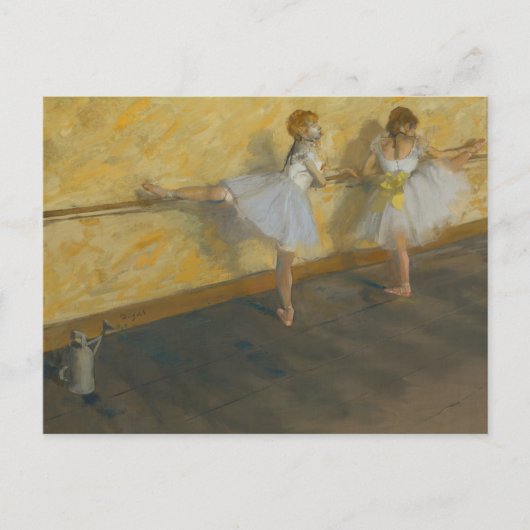 バレエで踊るダンサー – Edgar Degas ポストカード (正面)