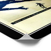 バレエとローラースケートのヴィンテージポスター ポスター (角)