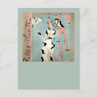 バレエと演劇 ポストカード