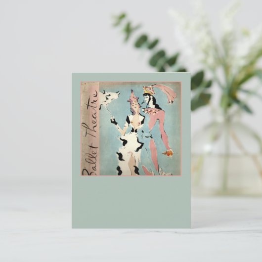 バレエと演劇 ポストカード (スタンド正面)