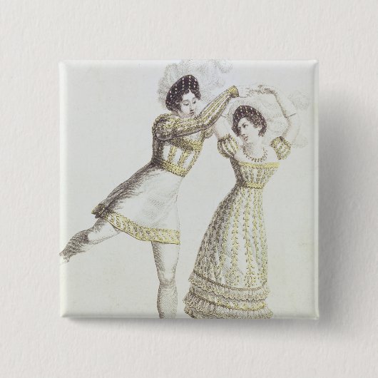 バレエのための衣裳のデザイン 缶バッジ (正面)
