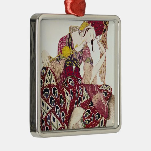 バレエのでNijinskyのためのデザインを「La着せて下さい メタルオーナメント (右)