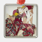 バレエのでNijinskyのためのデザインを「La着せて下さい メタルオーナメント (正面)