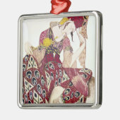 バレエのでNijinskyのためのデザインを「La着せて下さい メタルオーナメント (左)