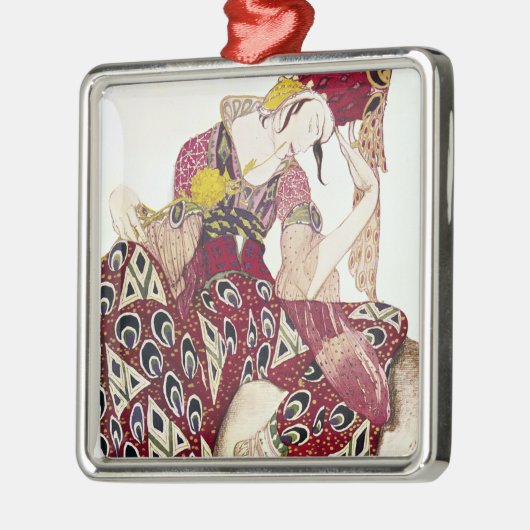 バレエのでNijinskyのためのデザインを「La着せて下さい メタルオーナメント (左)
