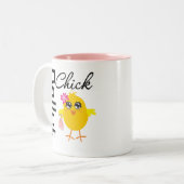 バレエのひよこ ツートーンマグカップ (正面左)