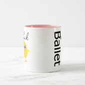 バレエのひよこ ツートーンマグカップ (中央)