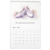 バレエのインスピレーションの年 カレンダー (3月 2026)