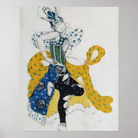 バレエのスケッチ「ラ・ペリ」、ポール・デュカス ポスター (正面)