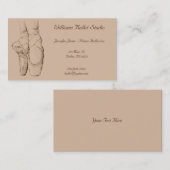 バレエのスタジオの名刺 名刺 (正面/裏面)