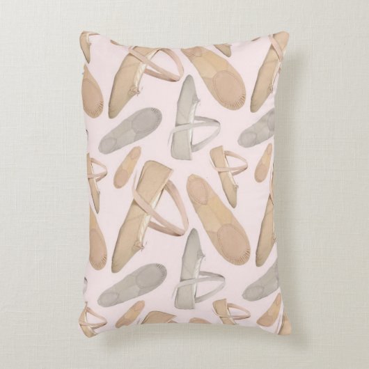 バレエのスリッパが多い アクセントクッション (正面(垂直))