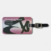 バレエのスリッパのカスタマイズ可能な荷物のラベル ラゲッジタグ (正面横)