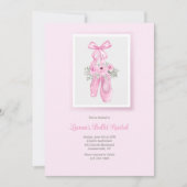 バレエのスリッパのリサイタル 招待状 (正面)