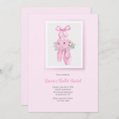 バレエのスリッパのリサイタル 招待状 (正面/裏面)