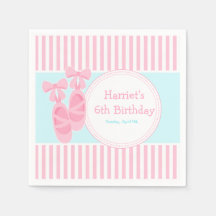 バレエのスリッパーズバレリーナ誕生日パーティー