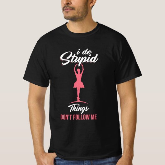 バレエのダンサーは後を追私 Tシャツ (正面)