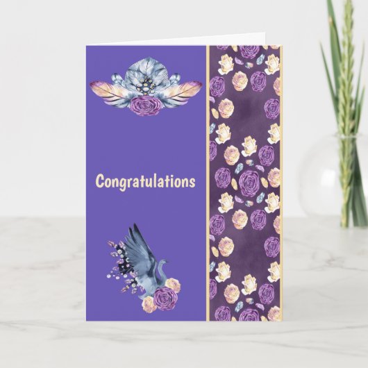 バレエのダンスのファーストアサインおめでとう カード (正面)